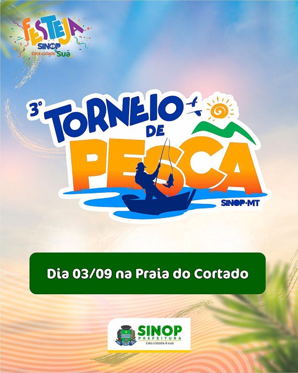 3ª edição do Torneio de Pesca terá premiação para participantes e escolha do rei e rainha do rio
