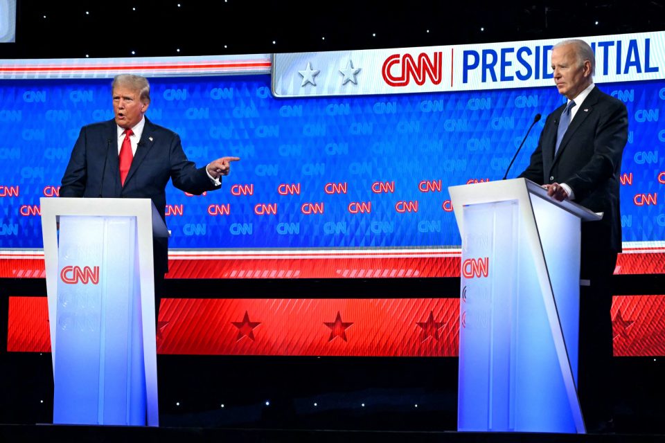 Hesitante Biden e contundente Trump duelam em primeiro debate presidencial