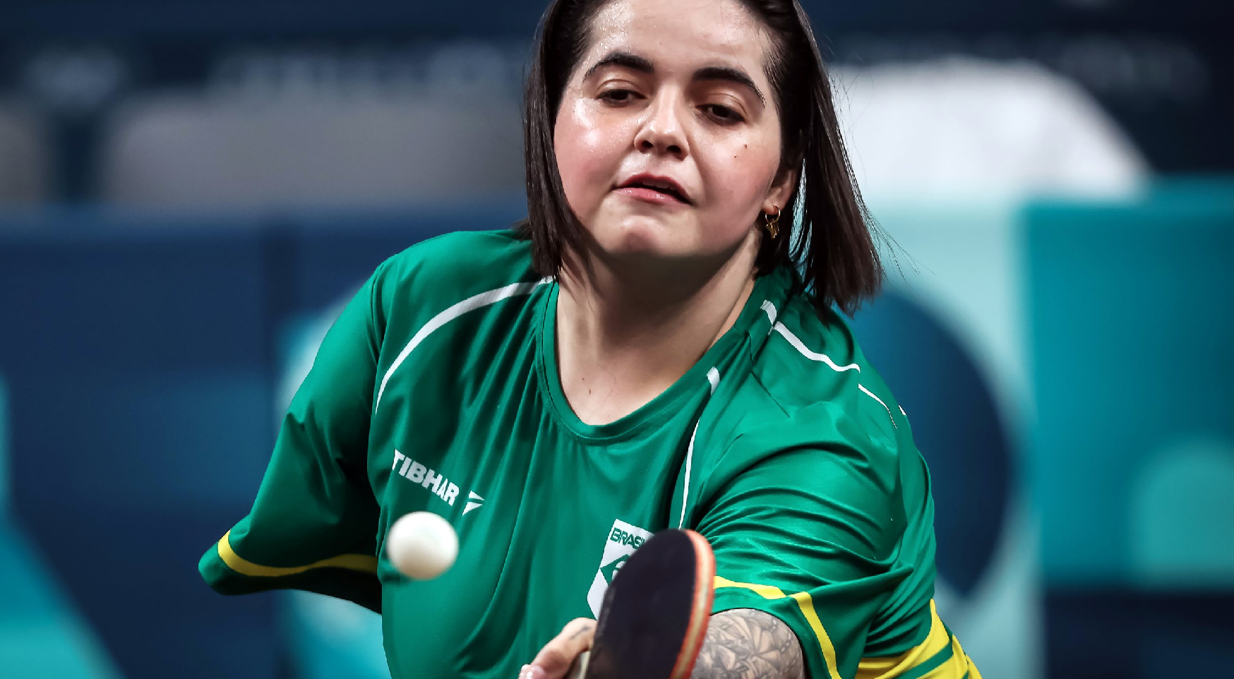 Mesa-tenista Bruna Alexandre faz história nos Jogos de Paris