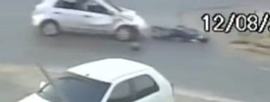 Vídeo registra colisão fatal de motociclista na Avenida Miguel Sutil em Cuiabá