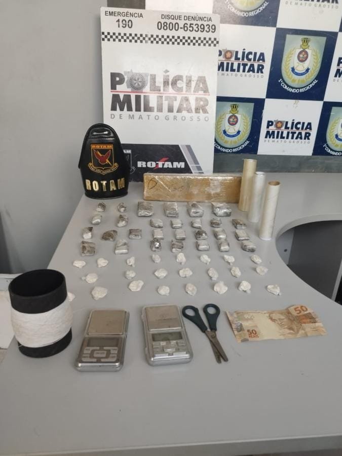Rotam efetua prisão de foragido acusado de homicídio com drogas em Cuiabá