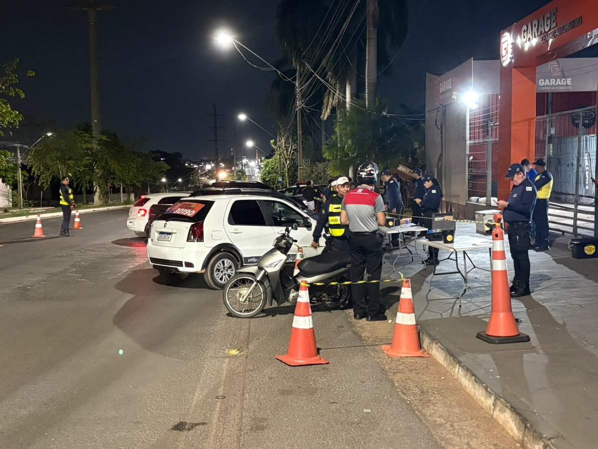 Operação Lei Seca em Cuiabá: sete motoristas embriagados são presos e 41 veículos removidos