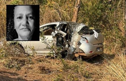 Mulher de 68 anos morre em capotamento na BR-070 em Mato Grosso