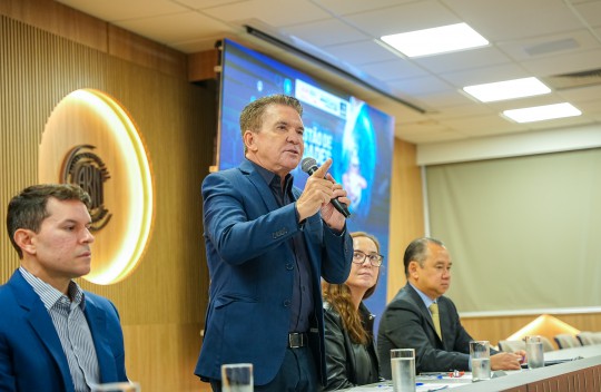 Sérgio Ricardo lança plano de metas Mato Grosso 2050 em aula inaugural do MBA Gestão de Cidades